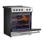 FORNO Espresso Leonardo 30" 5 cu. ft. Induction Range with Knob Control in Stainless Steel and Silver Accents, FFSIN0982-30 - Image 5