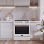 FORNO Espresso Leonardo 30" 5 cu. ft. Induction Range with Knob Control in White and Silver Accents, FFSIN0982-30WHT - Image 16