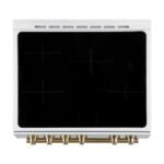 FORNO Espresso Leonardo 30" 5 cu. ft. Induction Range with Knob Control in White and Silver Accents, FFSIN0982-30WHT - Image 11