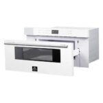 FORNO Espresso Capoliveri 30" 1.2 cu. ft. Built-In Microwave Drawer in White with Silver Handles, FMWDR3000-30WHT - Image 4