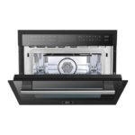 FORNO Espresso Oliena 24" 1.6 cu. ft. Built-In Microwave Oven in Black with Silver Handles, FMWDR3093-24BLK - Image 4