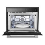 FORNO Espresso Oliena 24" 1.6 cu. ft. Built-In Microwave Oven in Black with Silver Handles, FMWDR3093-24BLK - Image 5
