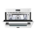 FORNO Espresso Oliena 24" 1.6 cu. ft. Built-In Microwave Oven in White with Silver Handles, FMWDR3093-24WHT - Image 3