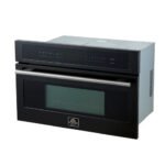 FORNO Espresso Oliena 30" 1.6 cu. ft. Built-In Microwave Oven in Black with Silver Handles, FMWDR3093-30BLK - Image 4