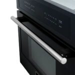 FORNO Espresso Oliena 30" 1.6 cu. ft. Built-In Microwave Oven in Black with Antique Brass Handles, FMWDR3093-30BLK - Image 9