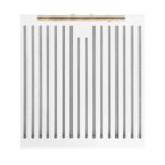 FORNO Espresso Bari 30" 400 CFM Under Cabinet Range Hood in White with Silver Handles, FRHUC5255-30WHT - Image 11