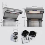 FORNO Savona 36" 1,200 CFM Wall Mount Range Hood and Back Splash, FRHWM5029-36HB - Image 5