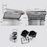 FORNO Savona 48" 1,200 CFM Wall Mount Range Hood and Back Splash, FRHWM5029-48HB - Image 4