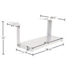 26" W Folding Aluminum Punch Plate Trailer Step - Image 5