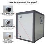 Portable Toilet with Fan-shaped Door Shower - Image 7