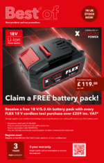 Flex Cordless Blower GBL 790 18-EC Inc Stubby Nozzle & Blower Band - Image 5