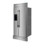 FORNO Salerno 40" 20 cu. ft. Side-by-Side Built-In Refrigerator with Water and Ice Dispenser and Modern Trim Kit, FFRBI1844-40MG - Image 2