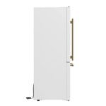 FORNO Espresso Milano 31" 17.2 cu. ft. Right Swing Refrigerator and Bottom Freezer in White with Silver Handles, FFFFD1785-31WHT - Image 9
