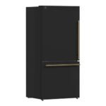 FORNO Espresso Milano 62" 34.4 cu. ft. Side-By-Side Refrigerator with Ice Maker in Black with Silver Accents, FFFFD1787-60BLK - Image 8