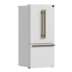 FORNO Espresso Gallipoli 30" 17.5 Cu. Ft. Refrigerator with Ice Maker in White with Silver Handles, FFFFD1974-31WHT - Image 3