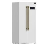 FORNO Espresso Salerno 33" 15.6 cu. ft. Refrigerator in White with Silver Handles, FFRBI1805-33WHT - Image 4