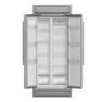 FORNO Salerno 37" 15.6 cu. ft. Side-by-Side Built-In Refrigerator in Stainless Steel and Modern Trim Kit, FFRBI1805-37MG - Image 2
