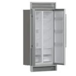 FORNO Salerno 37" 15.6 cu. ft. Side-by-Side Built-In Refrigerator in Stainless Steel and Grill Trim Kit, FFRBI1805-37SG - Image 5
