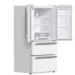 FORNO Espresso Moena 36" 19.2 cu. ft. Refrigerator with Ice Maker in White with Antique Brass Handles, FFRBI1820-36WHT - Image 6