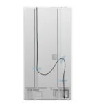 FORNO Espresso Moena 36" 19.2 cu. ft. Refrigerator with Ice Maker in White with Silver Handles, FFRBI1820-36WHT - Image 14