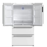 FORNO Espresso Moena 36" 19.2 cu. ft. Refrigerator with Ice Maker in White with Silver Handles, FFRBI1820-36WHT - Image 5