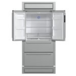 FORNO Moena 40" 19.2 cu. ft. French Door Built-In Refrigerator in Stainless Steel with Ice Maker and Modern Trim Kit, FFRBI1820-40MG - Image 4