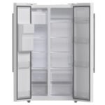FORNO Espresso Salerno 36" 20 cu. ft. Side-By-Side Refrigerator with Water and Ice Dispenser in White with Silver Handles - Image 7