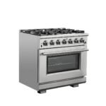 FORNO Capriasca 36" 5.36 cu. ft. Gas Range with 6 Italian Burners in Stainless Steel, FFSGS6260-36 - Image 3