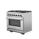 FORNO Capriasca 36" 5.36 cu. ft. Gas Range with 6 Italian Burners in Stainless Steel, FFSGS6260-36 - Image 5