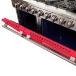FORNO Capriasca 48″ 6.58 cu. ft. Gas Range with 8 Italian Burners in Red, FFSGS6260-48RED - Image 6