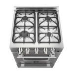 FORNO Breno 24" 2.3 cu. ft. Freestanding Gas Range with 4 Sealed Burners in Stainless Steel, FFSGS6272-24 - Image 11