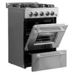 FORNO Breno 24" 2.3 cu. ft. Freestanding Gas Range with 4 Sealed Burners in Stainless Steel, FFSGS6272-24 - Image 7