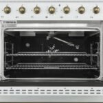 FORNO Antico 36" 4.5 cu. ft. Gas Range with 6 Sealed Burners in White with Antique Brass Accents, FFSGS6219-36WHT - Image 3