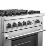 FORNO Giovanni 30" 4.32 cu. ft. Gas Range with 5 Sealed Burners, Air Fry Basket, Wok Support and Griddle, FFSGS6274-30 - Image 9