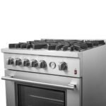 FORNO Giovanni 30" 4.32 cu. ft. Gas Range with 5 Sealed Burners, Air Fry Basket, Wok Support and Griddle, FFSGS6274-30 - Image 14