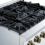 FORNO Marco 30" 4.32 cu.ft. Gas Range with 4 Burners and Temperature Gauge in White with Antique Brass Accents, FFSGS6277-30WHT - Image 8