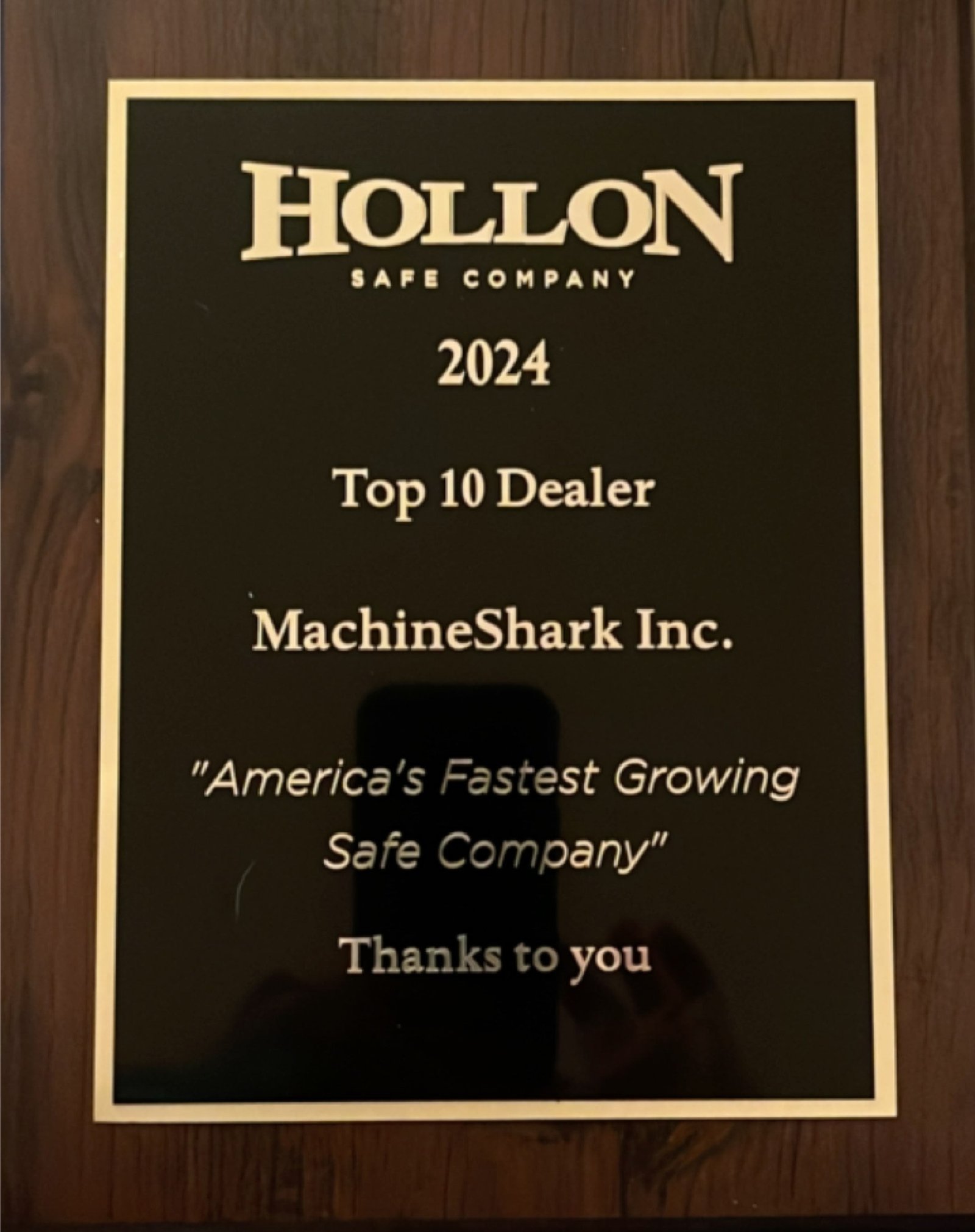 Hollon Safes 2024 Top 10 Dealer