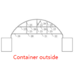 Half Front Panel for W40'xL40'xH13' (container outside) - Image 4