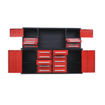 7' Garage Workbench Cabinet (18 Drawers & 4 Cabinets & Pegboard) - Image 16