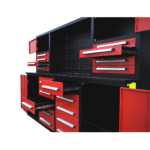 7' Garage Workbench Cabinet (18 Drawers & 4 Cabinets & Pegboard) - Image 17