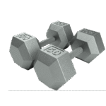 6 Sided Cast Iron Dumbbell (05-100 lbs Sets) - Image 2