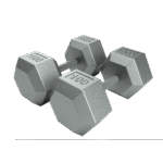 6 Sided Cast Iron Dumbbell (05-100 lbs Sets) - Image 4