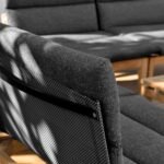 Arno Outdoor Modular Teak Wood Chair with Charcoal Olefin Cushion - Weather-Resistant Comfort! - Image 7