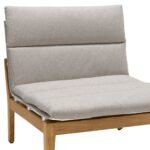 Arno Outdoor Modular Teak Wood Chair with Charcoal Olefin Cushion - Weather-Resistant Comfort! - Image 14