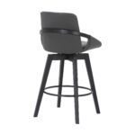 Baylor Swivel Barstool in Luxurious Faux Leather - Stylish & Durable Wood Frame for Modern Homes - Image 19