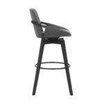 Baylor Swivel Barstool in Luxurious Faux Leather - Stylish & Durable Wood Frame for Modern Homes - Image 32