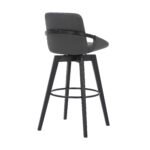 Baylor Swivel Barstool in Luxurious Faux Leather - Stylish & Durable Wood Frame for Modern Homes - Image 33