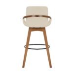 Baylor Swivel Barstool in Luxurious Faux Leather - Stylish & Durable Wood Frame for Modern Homes - Image 29
