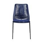 Clip Modern Steel and Woven Rope Outdoor Dining Chair Set of 2 - Comfortable and Stylish Addition - Image 13