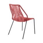 Clip Modern Steel and Woven Rope Outdoor Dining Chair Set of 2 - Comfortable and Stylish Addition - Image 20